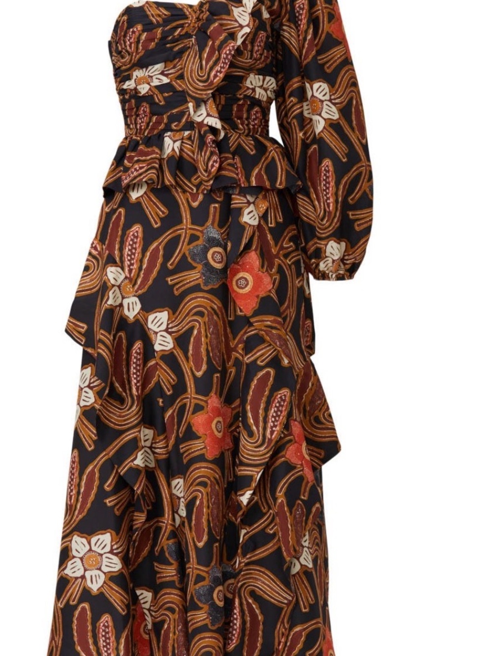 Ulla Johnson One-Shoulder Tiered Maxi Dress  (Mariam Dress)